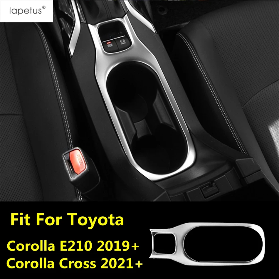 Couvercle de panneau de porte-gobelet à eau avant pour Toyota, accessoires de voiture, garniture intérieure, CorTrustE210 2019-2024, CorTrustCross