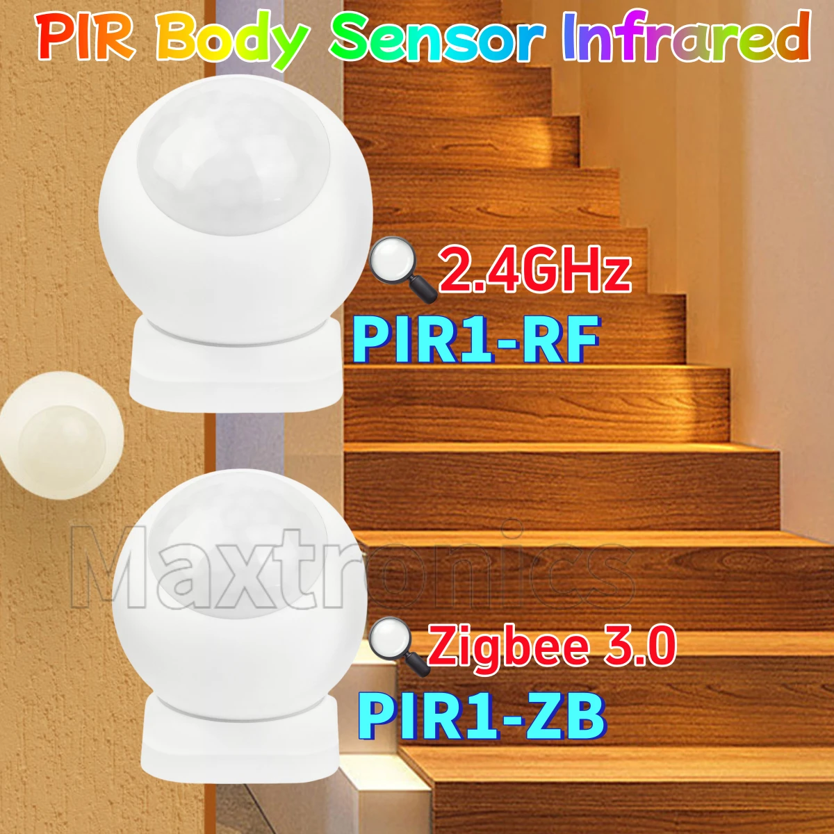 

MiBoxer (2,4 ГГц/Zigbee 3.0) PIR датчик тела Инфракрасный интеллектуальный связанный детектор движения PIR1-RF/PIR1-ZB для светодиодной лампочки