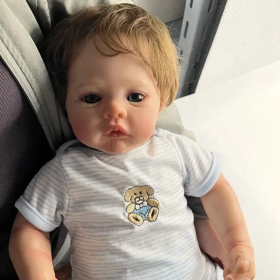 

Risbecko Adorable 18-Inch Reborn Baby Doll - Realistic Details, Handmade Look - Perfect for Collectors & Gifts
