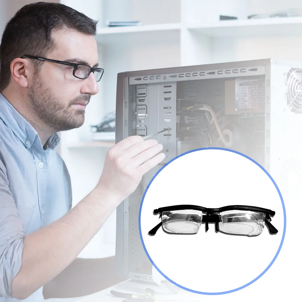 Focus Adjustable Glasses Multifunction Flexible Diopter Control Eyeglasses Universal Presbyopic Glasses for Men Women