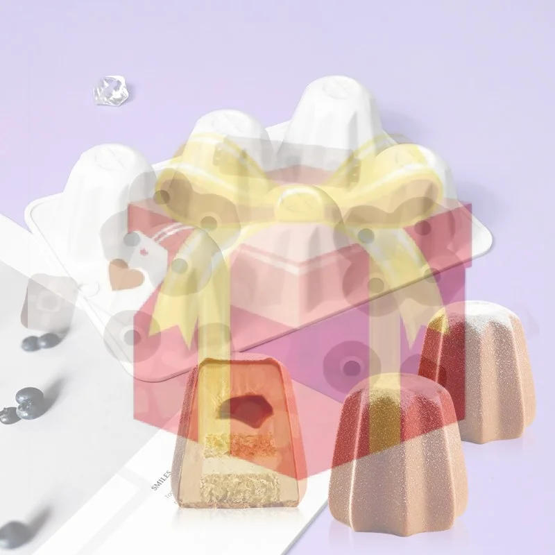 【HG】Molde de Silicona para Pandoro de 8 Cavidades, Molde Octagonal Antiadherente para Hornear Pan, Pastel de Queso y Chocolate, Utensilios de Cocina
