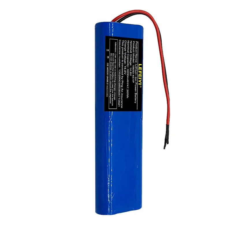 14.8V 3200mAh Battery 14.8V-16.8V 4S1P 18650 with PCB18650 with Lead Wires