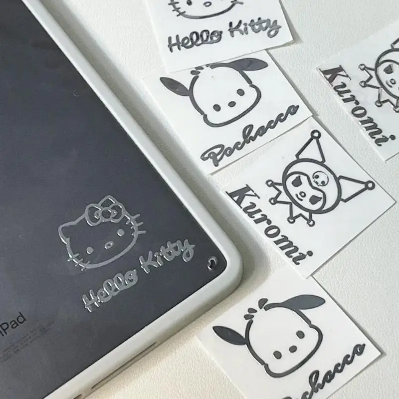 

Sanrio HelloKitty kuromi mymelody Pachacco Artoon Anime Metal Stickers Kawaii Simple Notebook Refrigerator Decorative Stickers