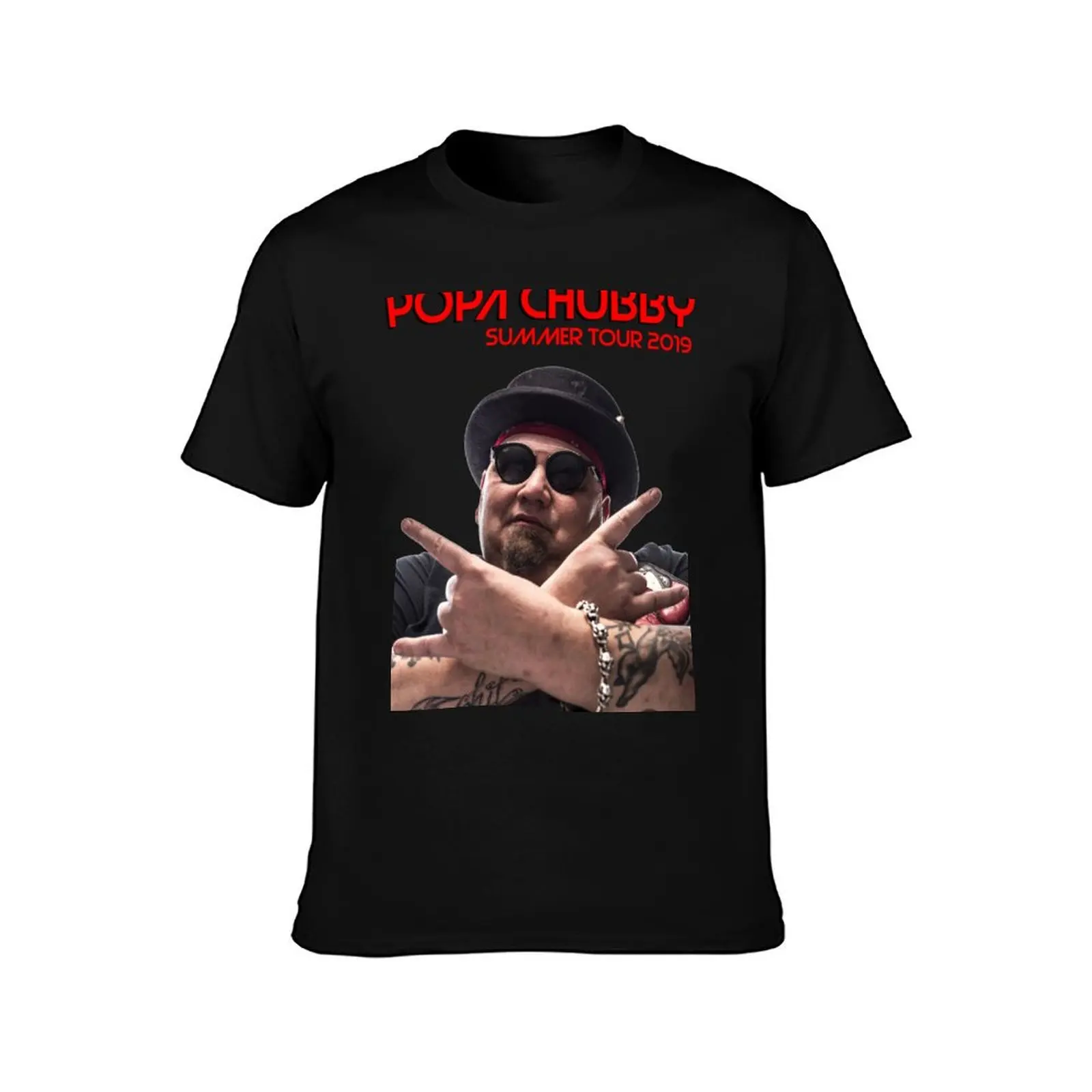 popa chubby summer tour 2019 T-Shirt Festival Party Tee Top T-Shirt
