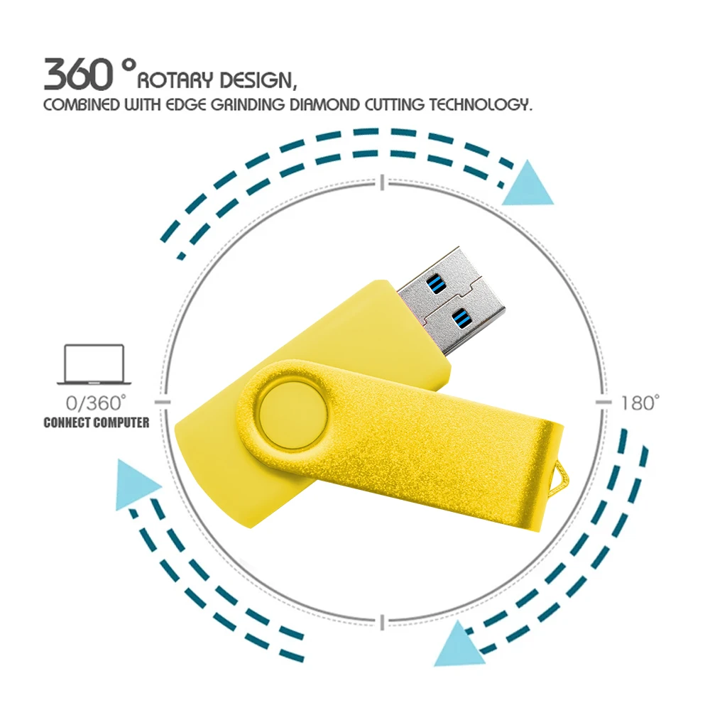 10 قطعة USB 3.0 بندريف ذاكرة عصا 8 جيجابايت 16 جيجابايت 32 جيجابايت 64 جيجابايت المعادن محرك فلاش USB القلم محرك USB عصا 128 جيجابايت للتدوير قرص U صغير