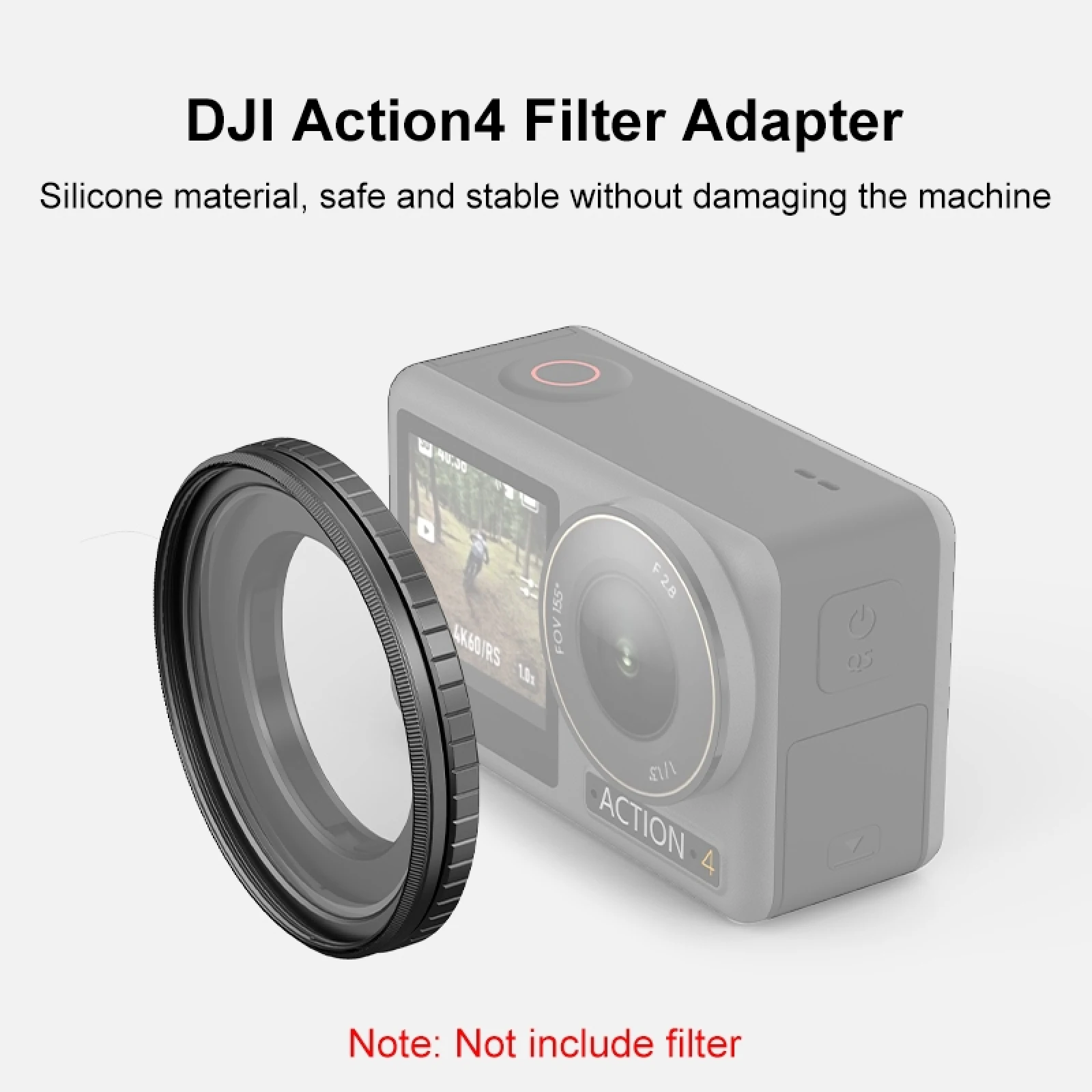 PULUZ Filter Protect Frame Metal Protective Filter Frame For DJI Action 4 Accessories