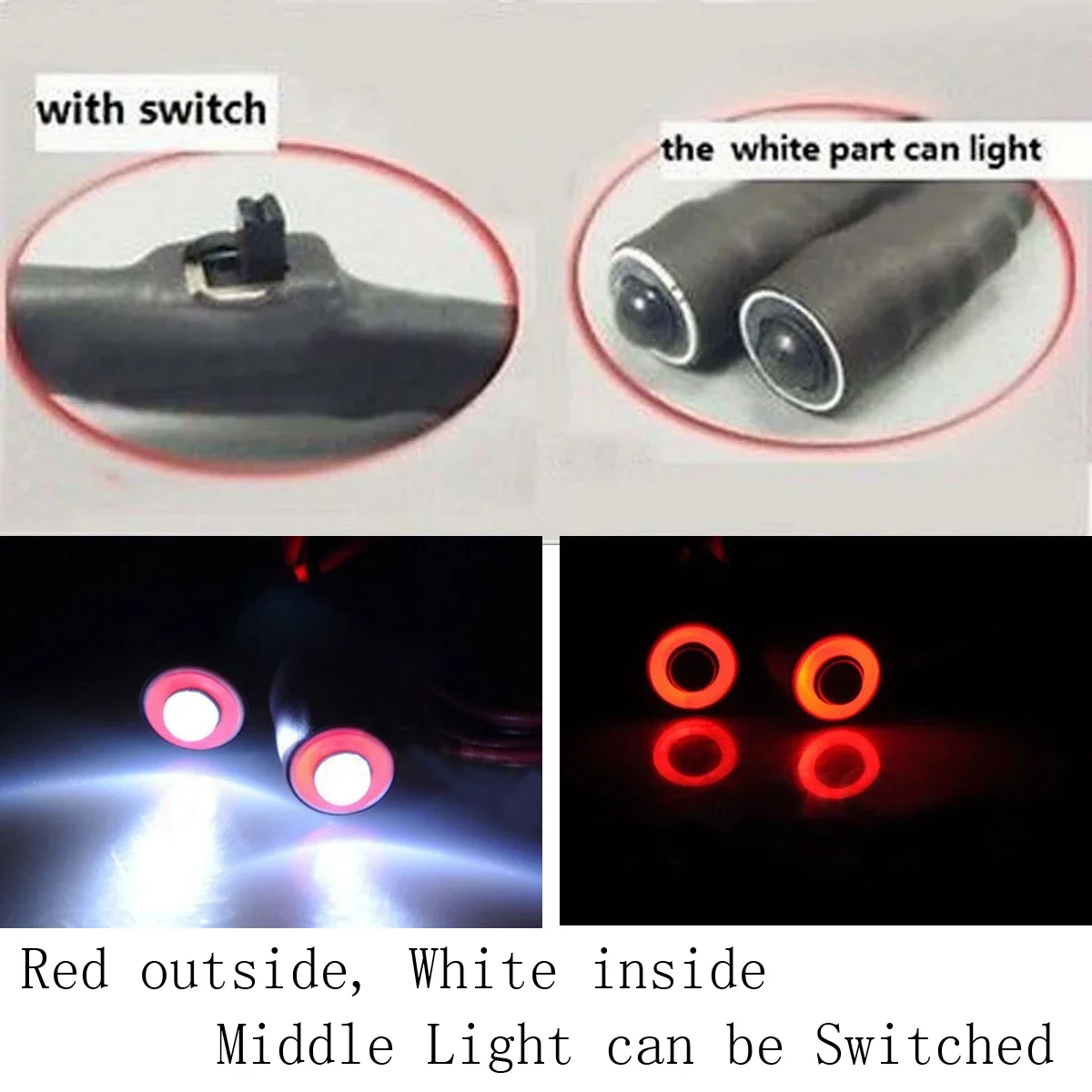 FALCON 2Led Angel Eyes & Demon Eyes LED phare rétro-éclairage pour voiture 1/10 RC