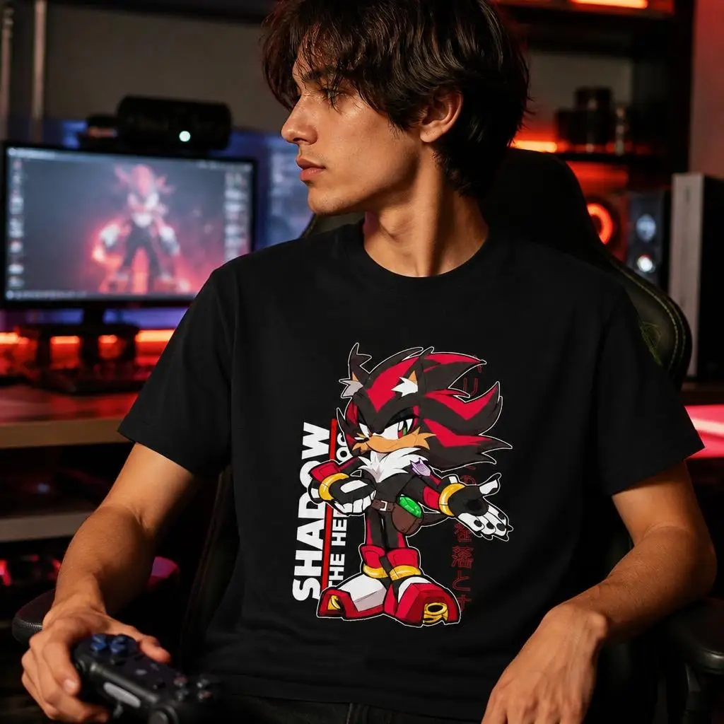 Art Sonices Adventure 2 Men Retro T Shirt 100% Cotton Clothing Fun Short Sleeve Tee Gift T-Shirts