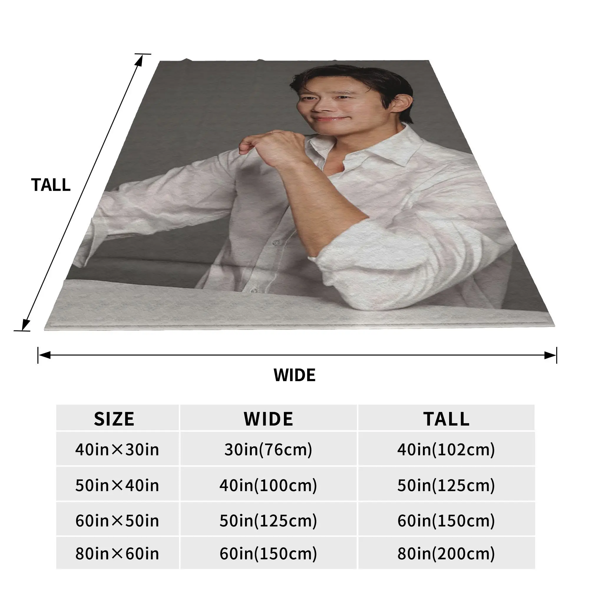 Lee Byung Hun Actor Blankets Warm Flannel Sofa Throw Blanket for Couch Bedding Office Throws Bedspread Quilt