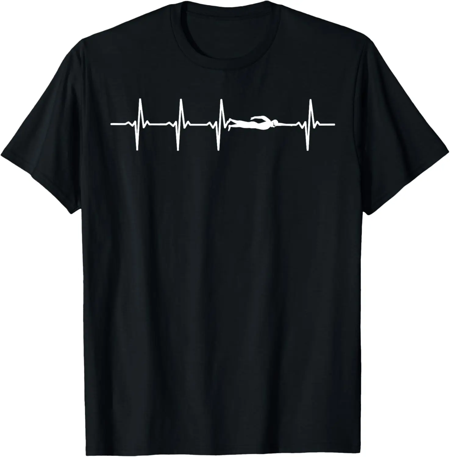 Swimming Heartbeat Gift For Swimmers T-Shirt