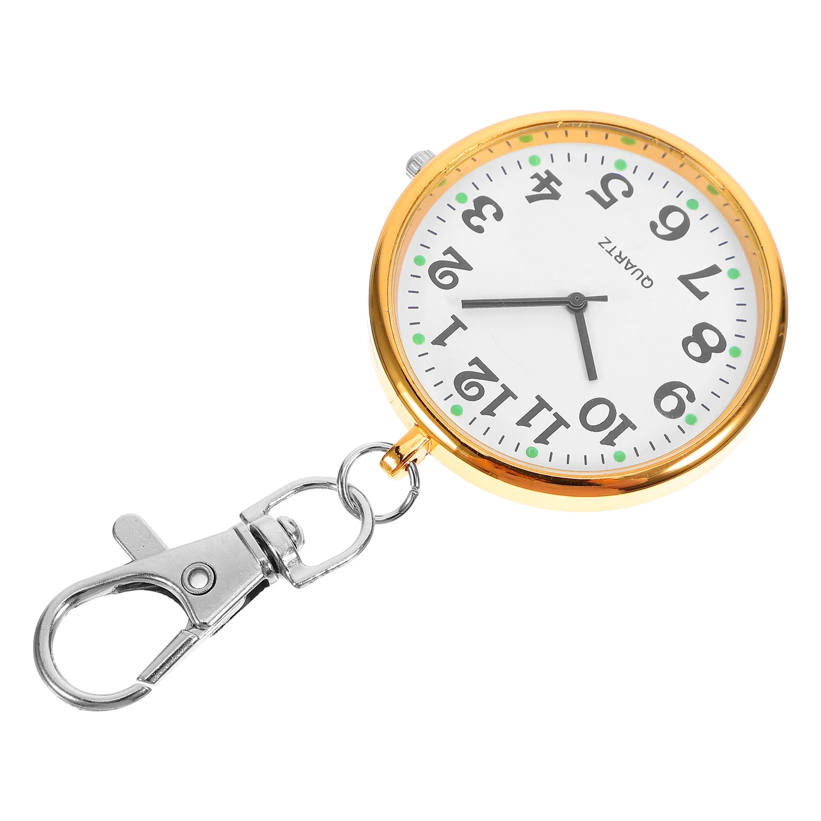 

Pocket Clip-on Nurse Watch Hanging Keychain Fob Watch Portable for Doctors Students Women Stylish Accurate Timing