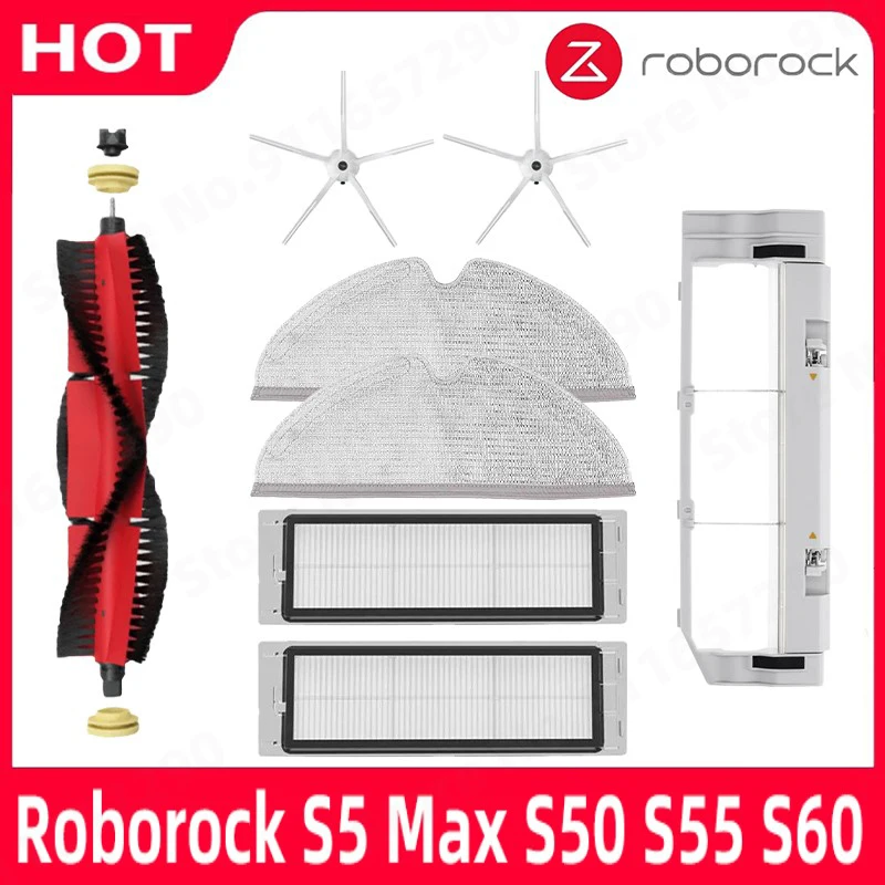 

New For Xiaomi 1S Roborock S5 S5 MAX S6 S6MAX S55 S51 S55 MAX Detachable Main Brush Side Brush Washable Filter Parts