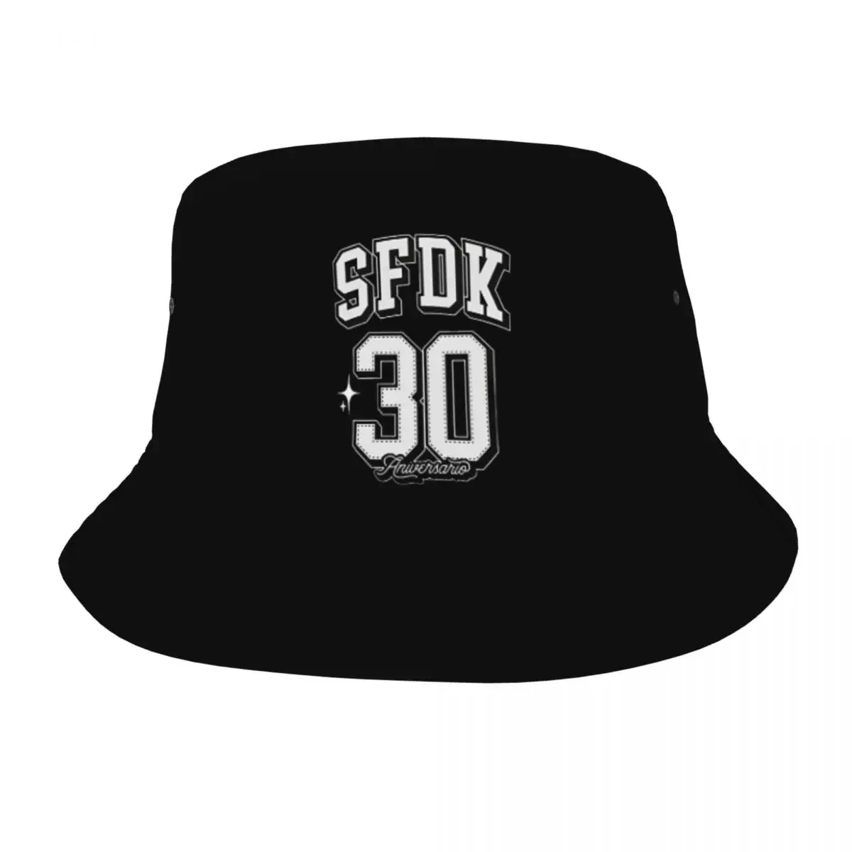 Sfdk 30th Anniversary Bucket Hat Hawaii Fisherman Caps for Women Korean Fishing Visor Hats Soft Fold Custom Cap