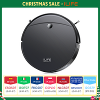 ILIFE V10 Robot Vacuum Cleaner, 5000Pa Suction, Gyro Navigation, Self-Charging Robotic Vacuum, Roller Brush Aspirateur Robot for