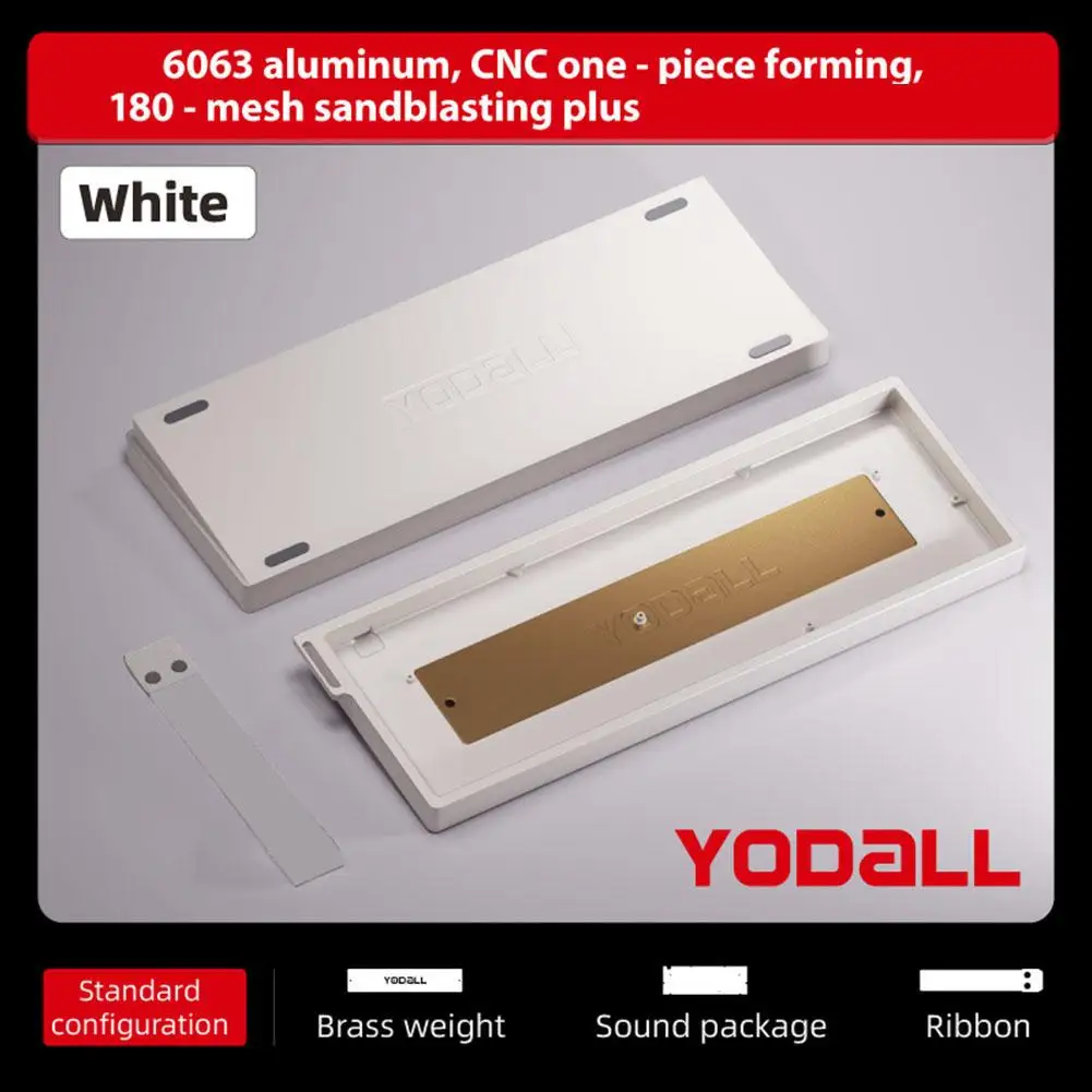 GH60 Aluminum Keyboard Case 60% Customized Mechanical Gaming Keyboard Housing for Woot60 HE/MADLIONS MAD 60 HE+ RAKKA 60