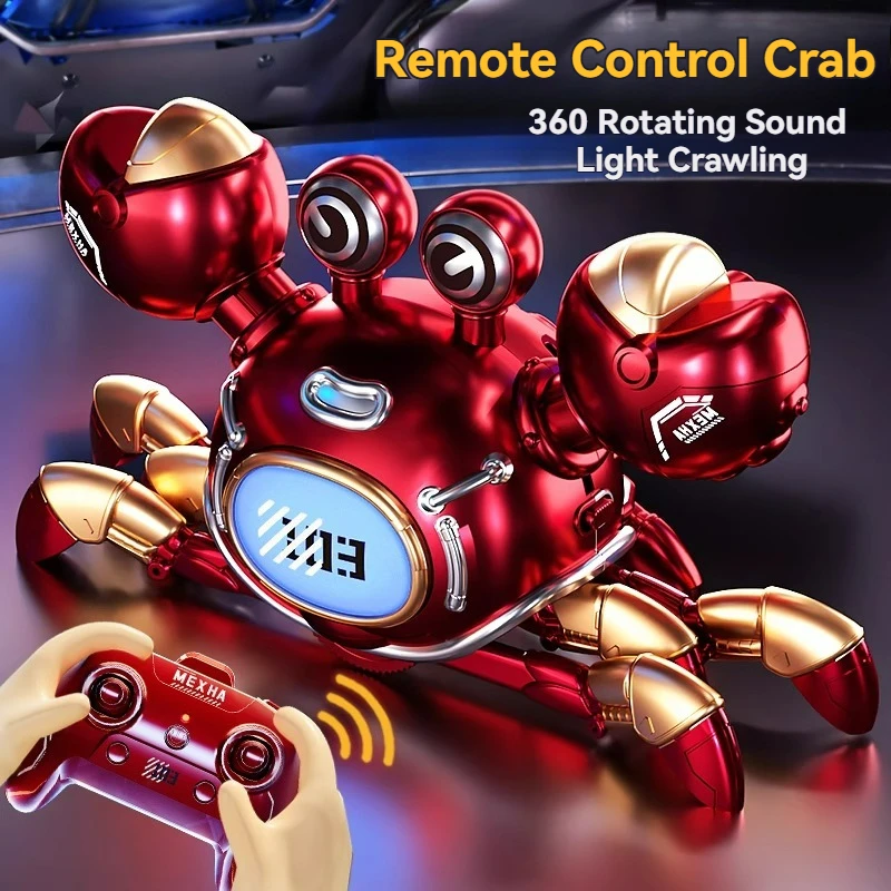 

Новая детская электрическая радиоуправляемая игрушка-краб 2,4G радиоуправляемый пульт дистанционного управления, механические индукционные игрушки для взаимодействия, подарки на день рождения для мальчиков