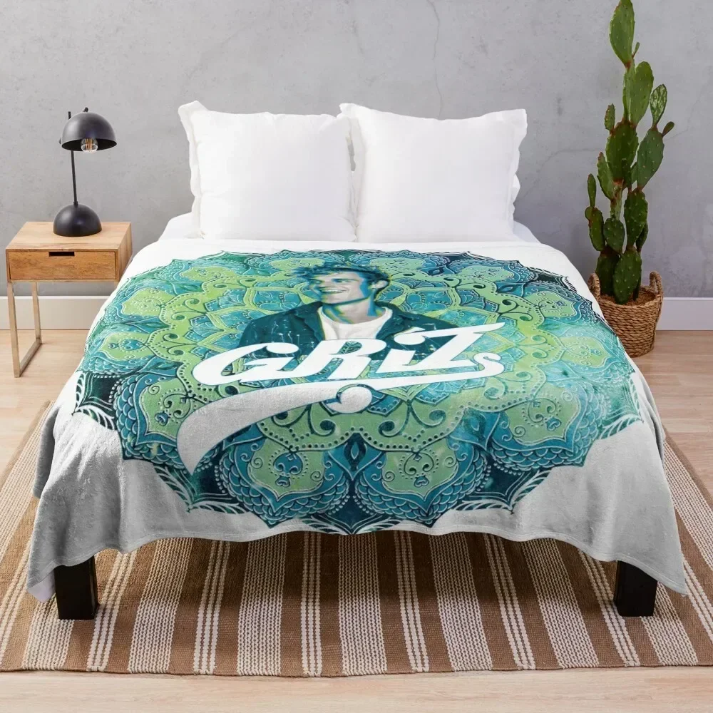 

Griz Mandala Throw Blanket Durable Warm Blanket for Daily Home Use
