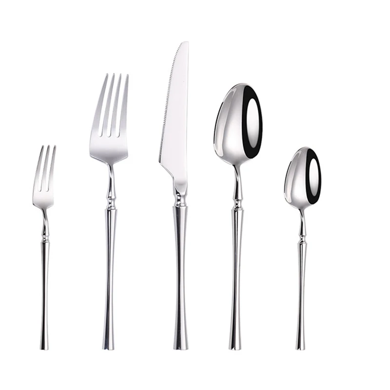 

24/30 шт., набор столовых приборов из нержавеющей стали, серебро, золото, обеденный нож, ложка, вилка, набор столовых приборов