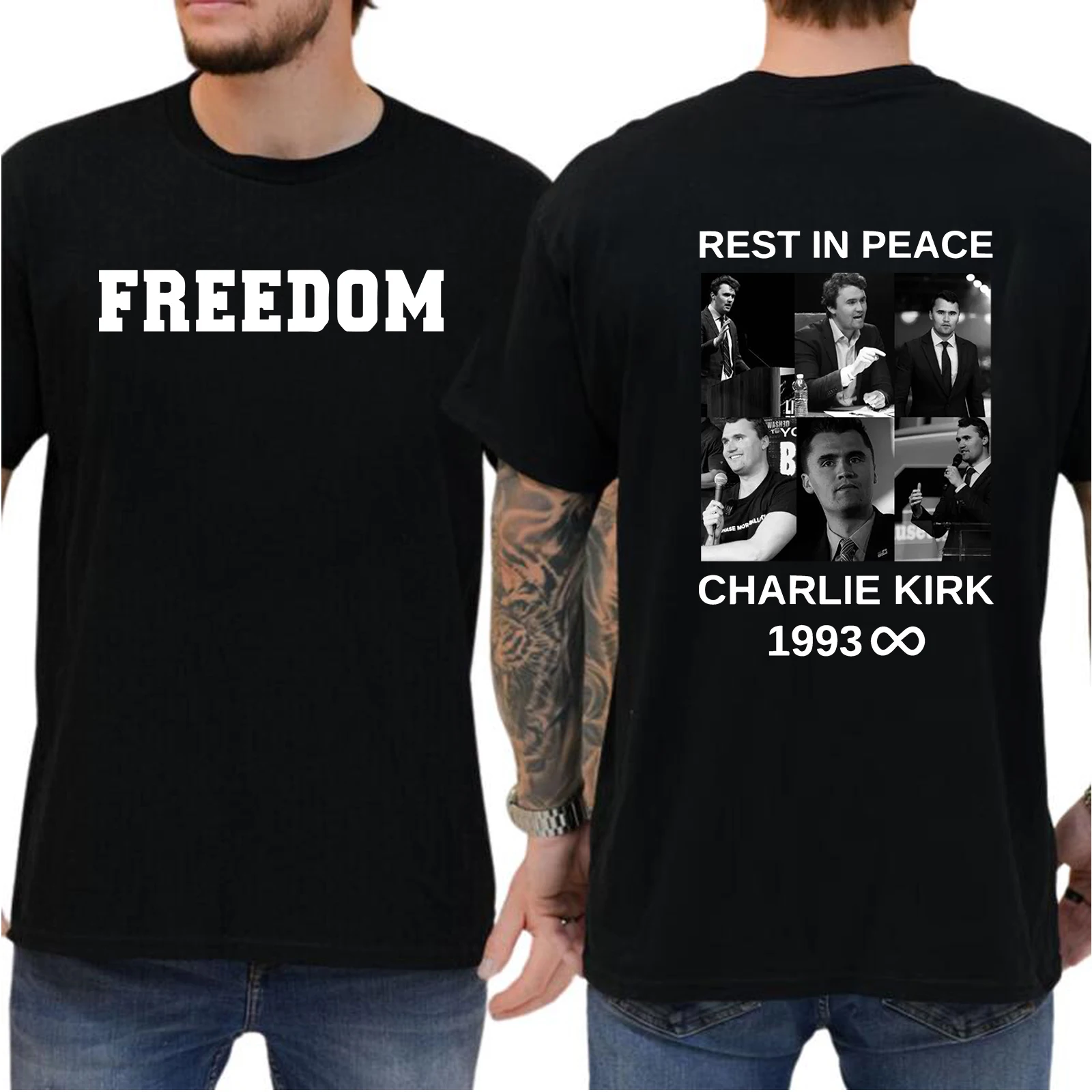 

Charlie Kirk Freedom Shirt Charlie Kirk T-shirt Human Rights Tee Funny Political Shirt Protest T-shirt Freedom Tee Clothing