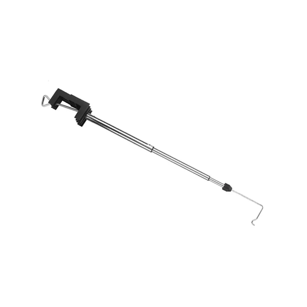 

Black Color Finish Rotary Tool Hanging Stand 360 Degree Rotation with Table Clamp Telescopic Grinder Holder Steel Rod Material