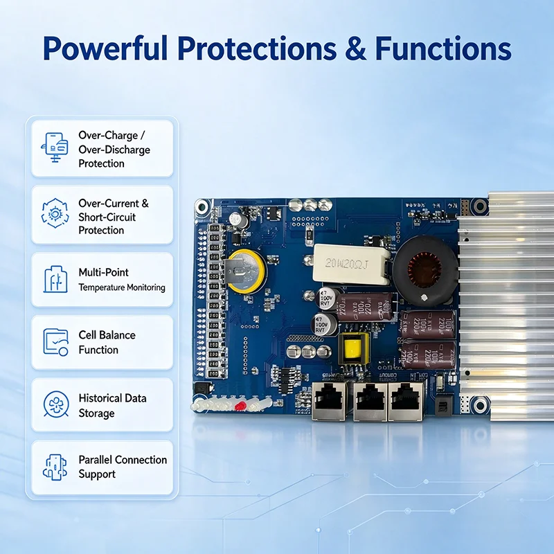 새로운 스마트 BMS(배터리 관리 시스템) 50A, 1 - Smart Bms 16S 48V 200A Bluetooth 리뷰 및 가격