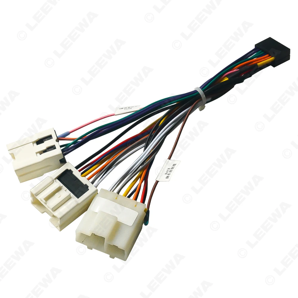 LEEWA سيارة 16pin سلك الطاقة الأسلاك تسخير محول لنيسان بالادين 2004-2013 تركيب رئيس وحدة #4