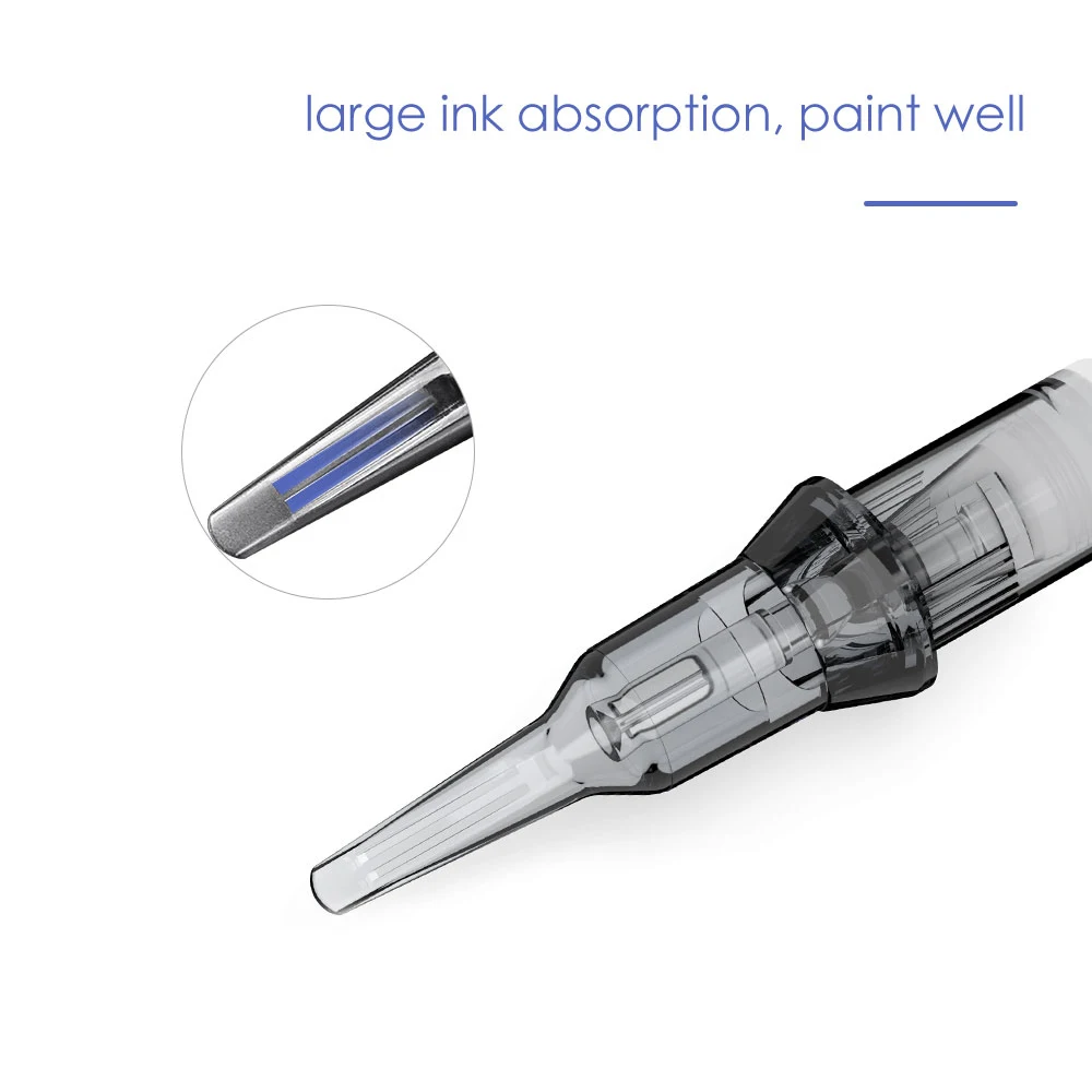 Agujas de tatuaje para cejas, Cartucho de tatuaje de maquillaje permanente, 1R, 0,16 MM, 3RL, 11U, para labios, ajuste Universal, 10 piezas