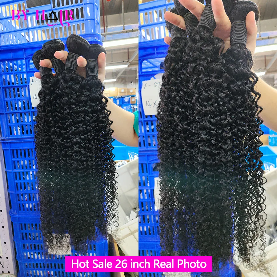 Mongolian Kinky Curly extensões de cabelo humano, 100% não transformados Virgem Cabelo Weave Pacotes, Jerry Curl, 1 PC, 3 PCs, 4 PCs, 12A