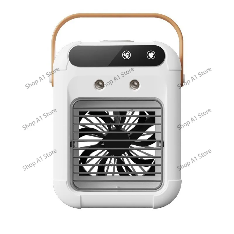 USB Desktop Cooling Fan, Mini Spray Humidifier Air Cooler, Portable Ice Cooling Air Conditioner Fan