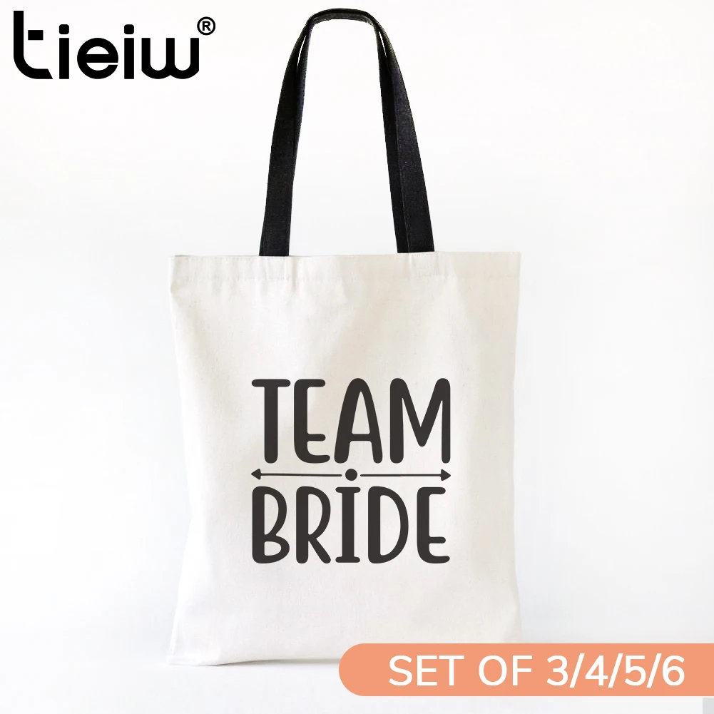 

Team Bride Tote Bag Bachelorette Party Favor Canvas tote Bag Perfect Bridal Shower Gift for Wedding Party and Bridesmaid