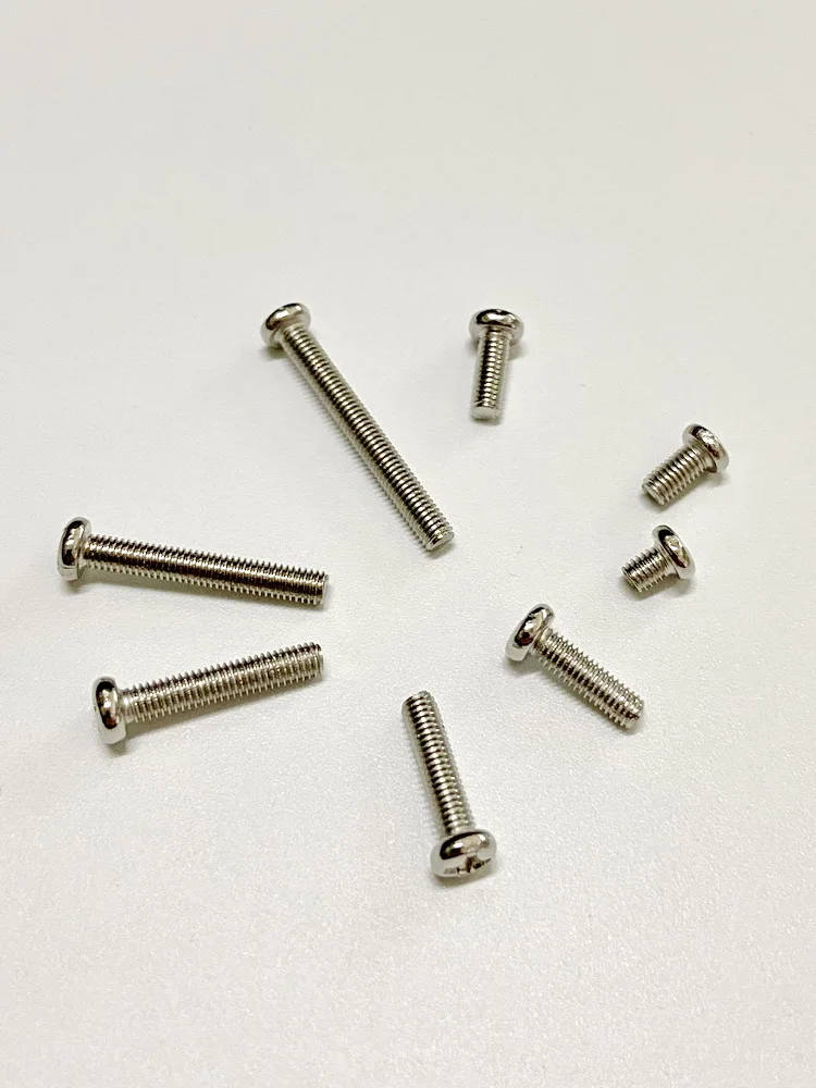 M3*0.5P Metal Fastener Iron Screw Iron Plated Hardware Screw round Head Cross Type Hardware Store Essential