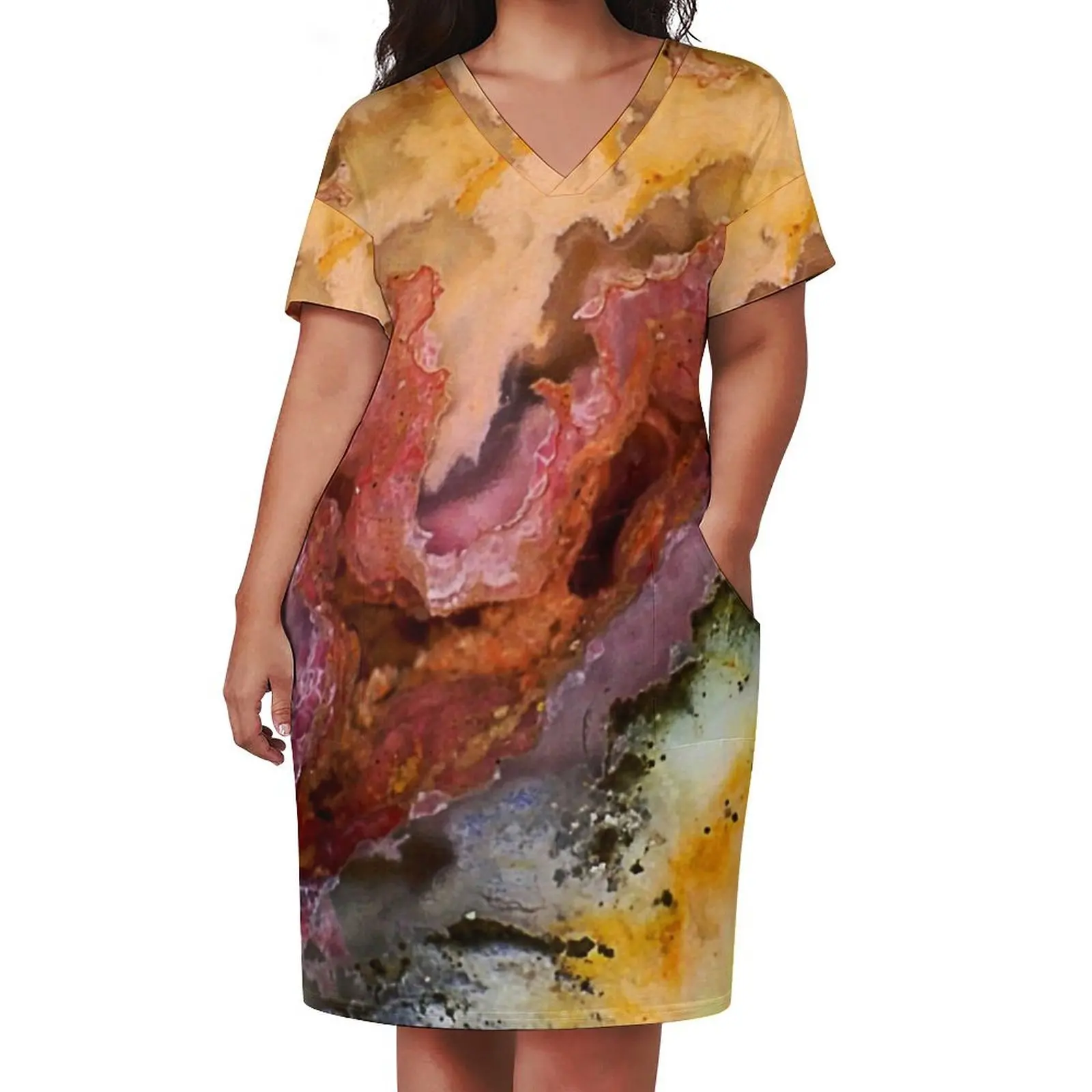 Xenolabia (Plume Agate) Loose Pocket Dress ladies dresses for special occasion dresses for woman