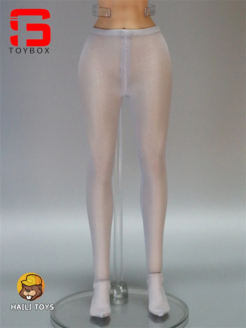 HAILI TOYS Rajstopy damskie z cienkiego jedwabiu lodowego w skali 1/6, akcesoria do ubrań, pasują do 12-calowych figurek żołnierzy, lalek i figurek akcji.