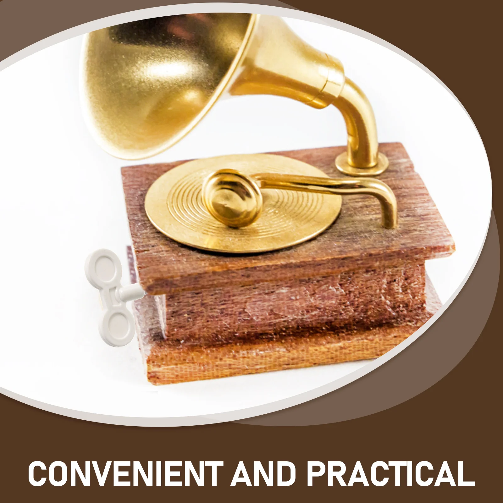 

2 Pcs Music Box Accessories Crafts Winding Key Outdoor Mechanism Musical Metal Enthusiast