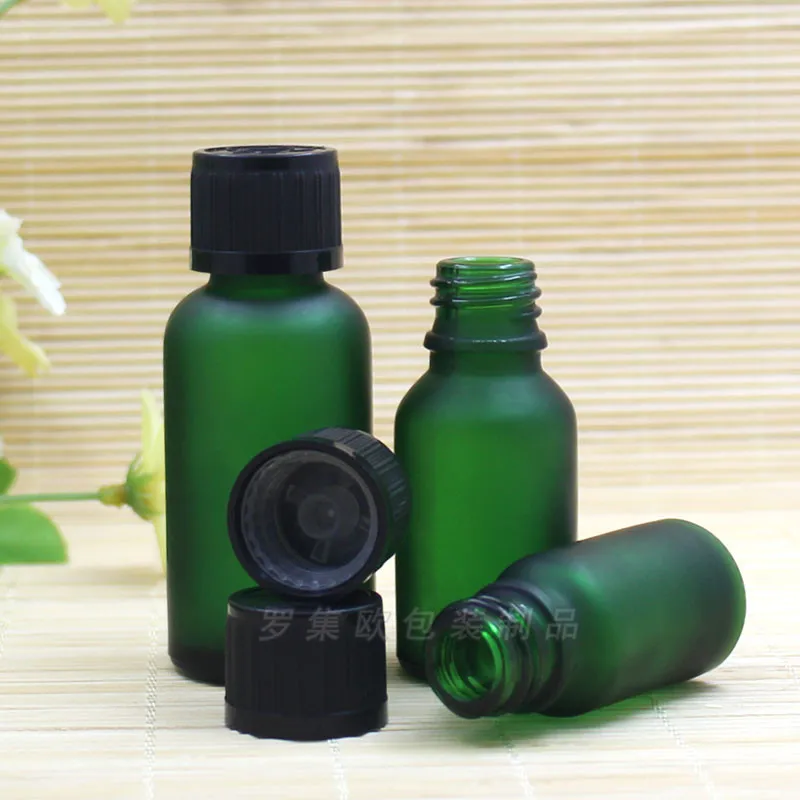 5ml green/blue/brown/clear glass bottle childproof sample essential oil serum moisture liquid skin care cosmetic  packing