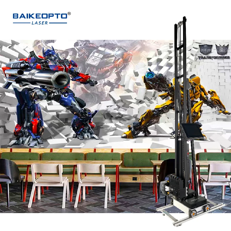 BAIKEOPTO High Quality 3D Vertical Wall Printer Direct To Wall Painting Machine