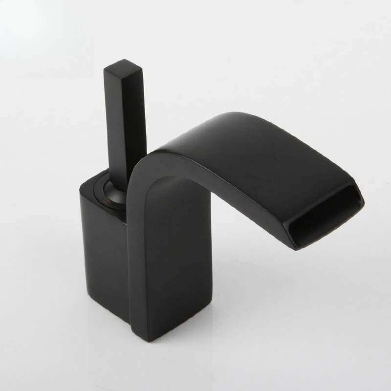 

Black, all copper, hot and cold, washbasin, faucet, washbasin.