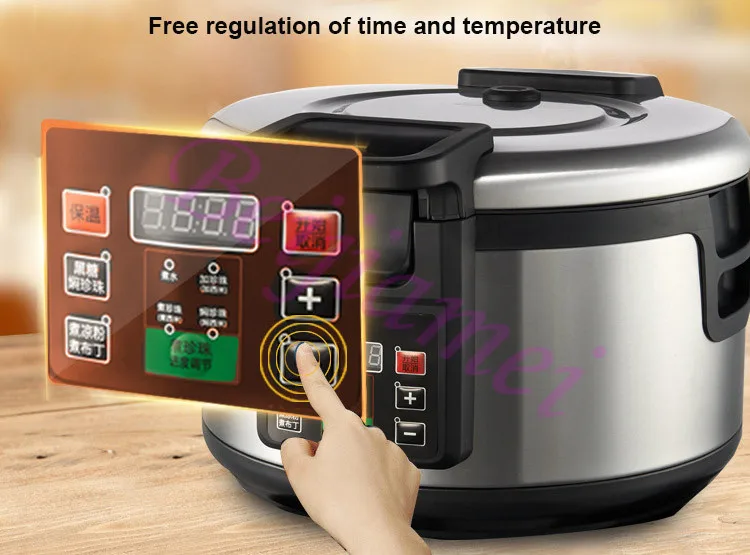 16L 12L toko teh susu otomatis sagu Taro bola mutiara panci masak listrik tapioka mutiara bola kompor mesin mendidih