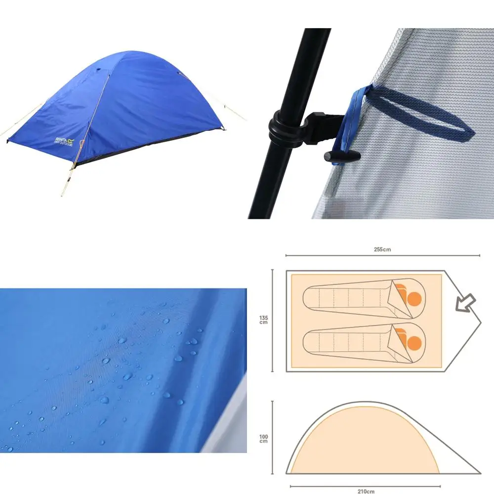 خيمة أكسفورد بلو للجنسين للتخييم والمشي لمسافات طويلة لشخصين لمهرجان Zeefest #1