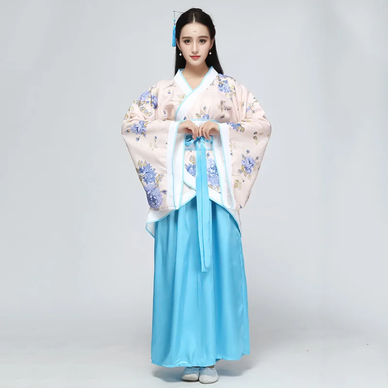 الصينية التقليدية الأميرة Hanfu فستان المرأة لطيف الدانتيل التطريز تأثيري الجنية الملابس القديمة سيدة خمر فستان حفلة الرقص