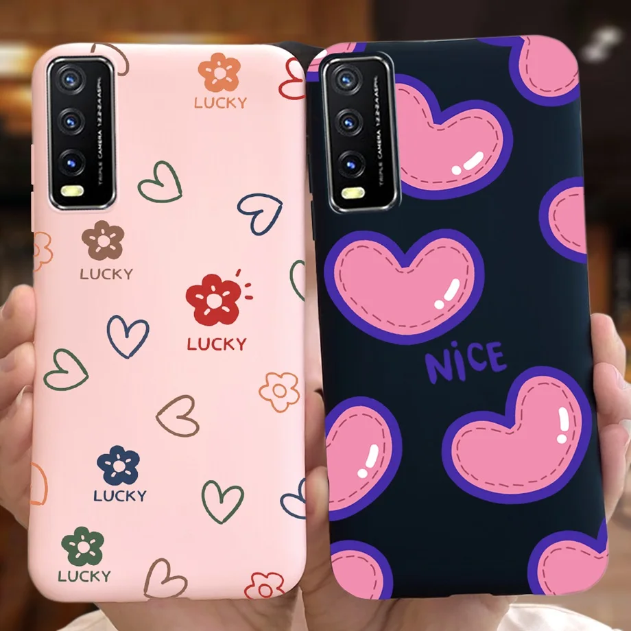 For Vivo Y20 2021 Case Silicone TPU Soft Phone Cover For Vivo Y20 Y20i Y20S V2029 V2027 Y 20 VivoY20 Fundas Leopard Print Capas