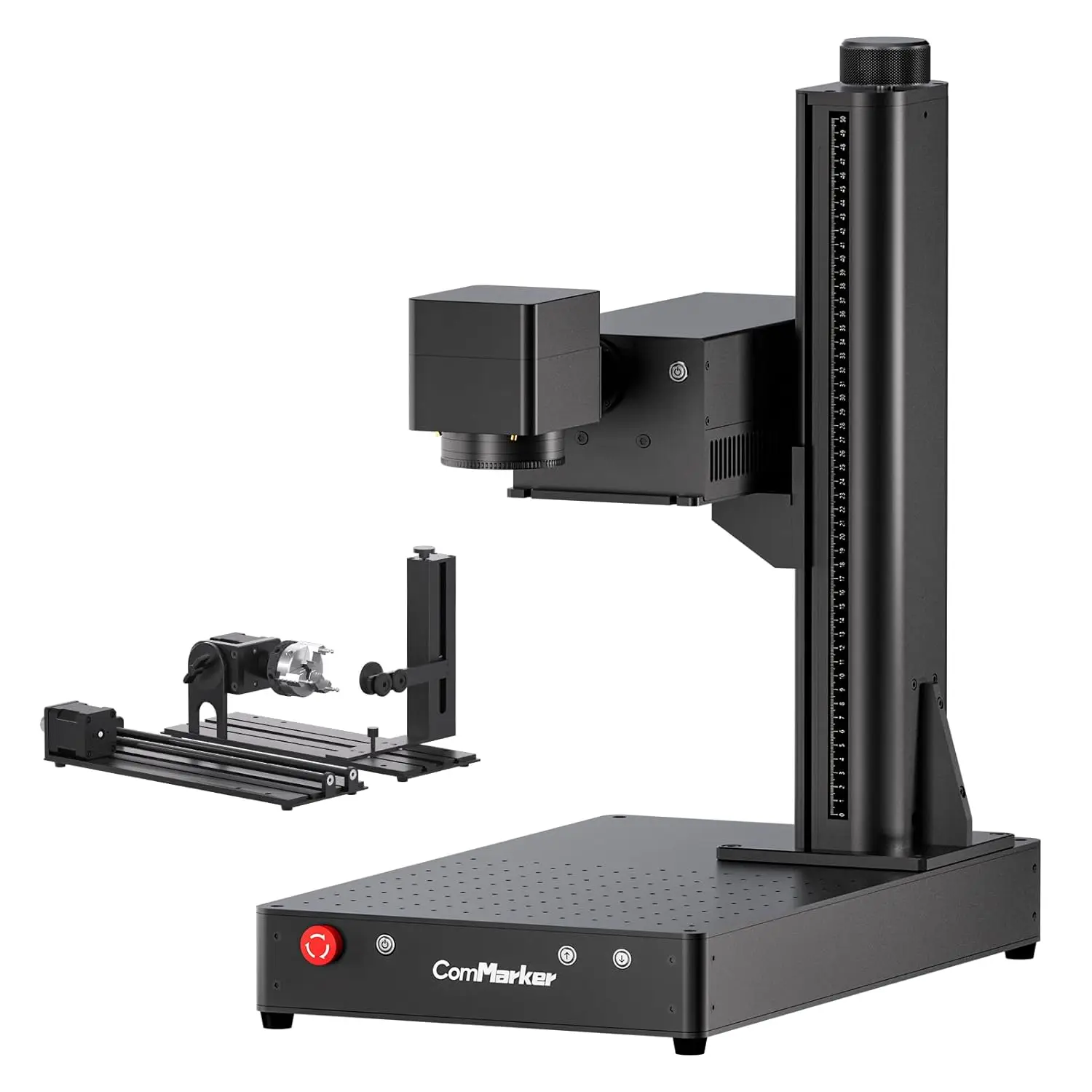 5W UV Laser Engraving Machine with Electric Lifting 2 Optional Lenses and 1 Rotary Axis, Support EZCAD and LightBurn Laser