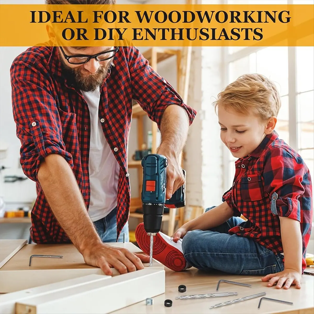 لقمة ثقب الجيب ABPP مقاس 3/8 بوصة، ومثاقب بديلة سداسية 1/4 وعرقوب مستديرة مع توقف مثقاب عميق للجيب اليدوي