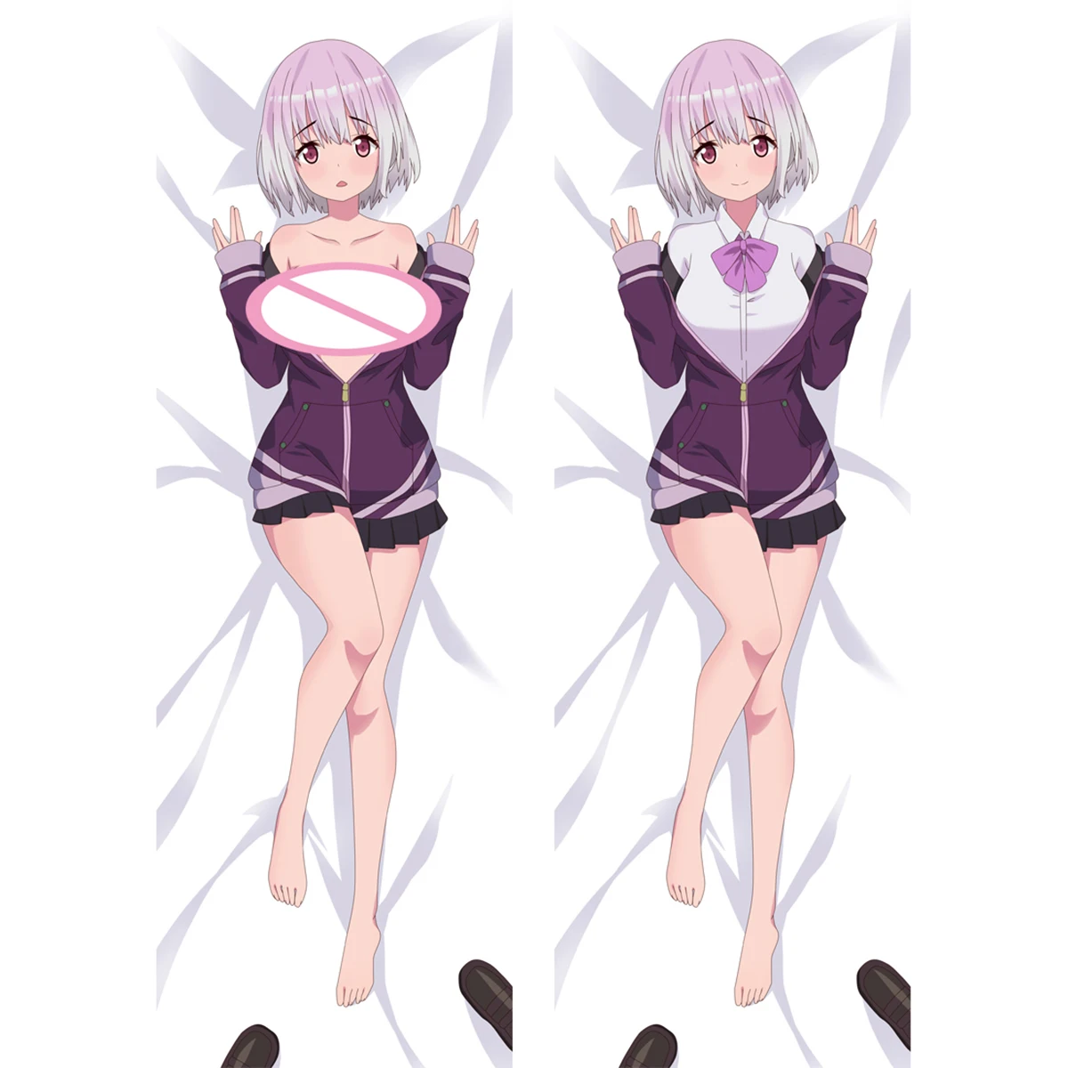 ShSilk ou Akane Cosplay Otaku Dakimakura étreinte corps taie d'oreiller Anime longue housse de coussin cadeaux