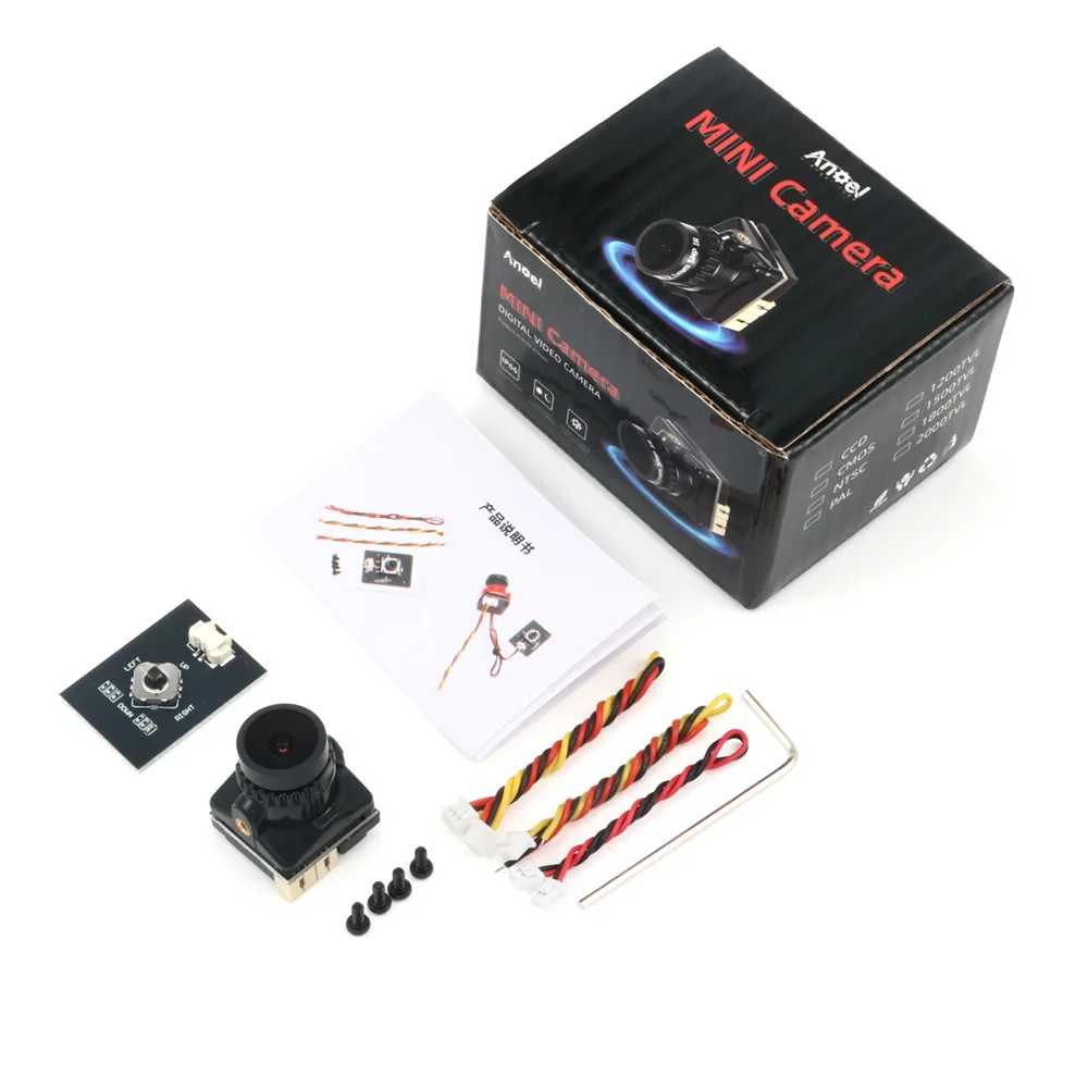 FPV Camera 1800TVL Mini FPV Camera 2.1mm Lens Power 5V-40V PAL/NTSC With OSD Internal Adjustable For RC FPV Racing Drone
