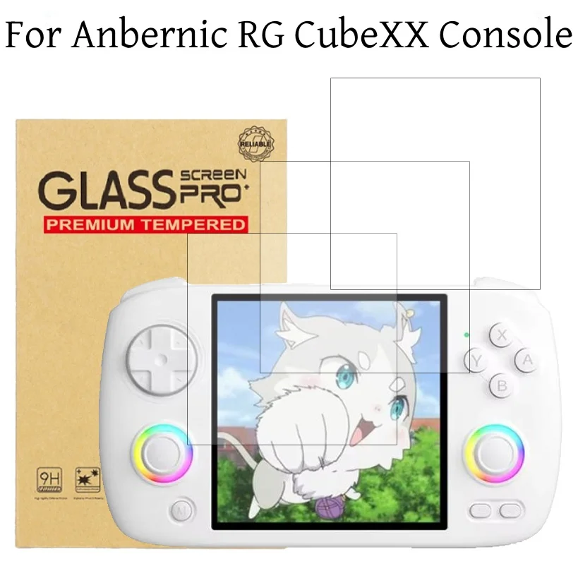 Portable Anbernic RG CubeXX Tempered Glass Screen Protector Film Retro Console RGCUBEXX Tempered Glass Films Game Accessories