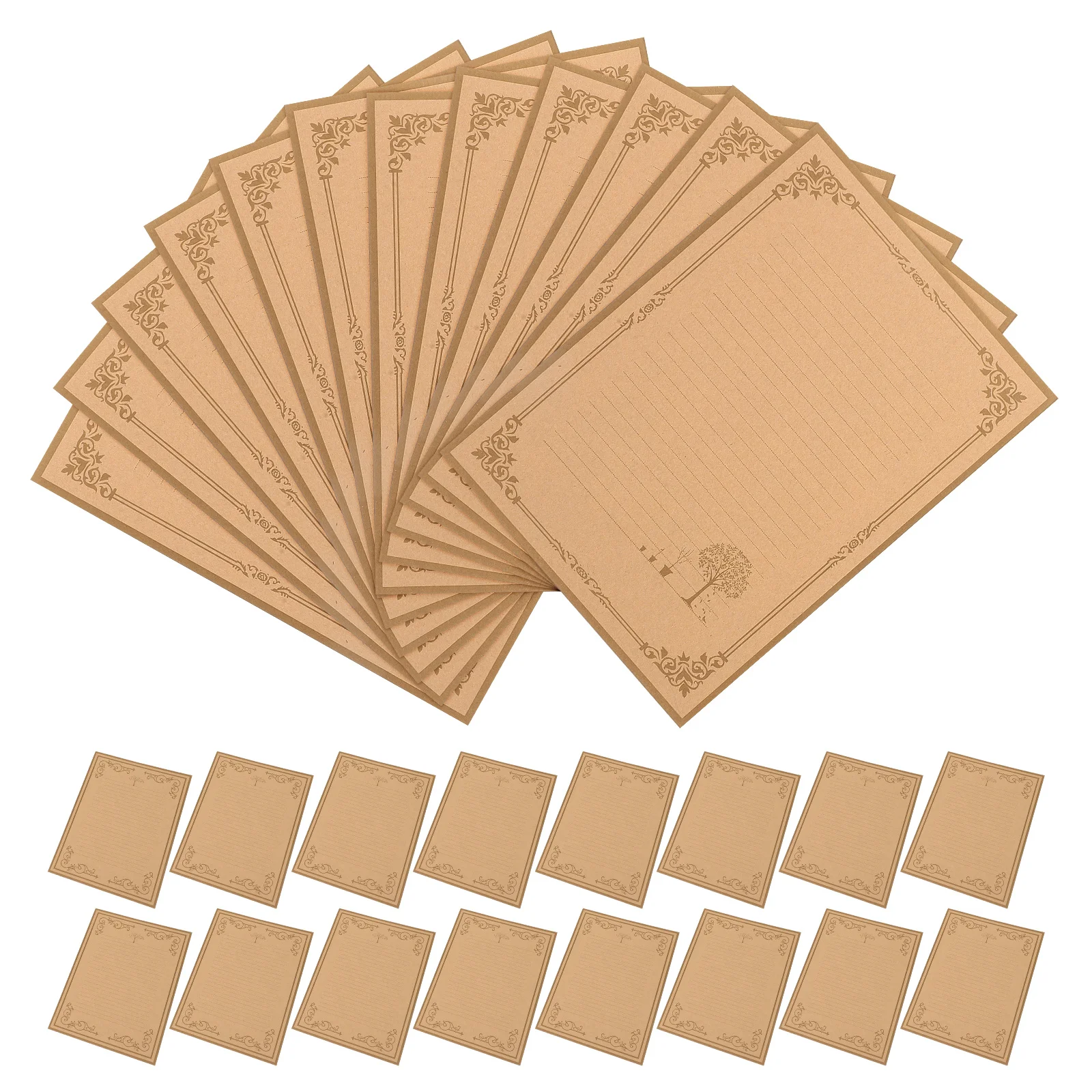 

80 шт., винтажная декоративная бумага для письма с буквами для поздравительных приглашений, заметки, пустая канцелярская бумага, упаковка для стихов, текста