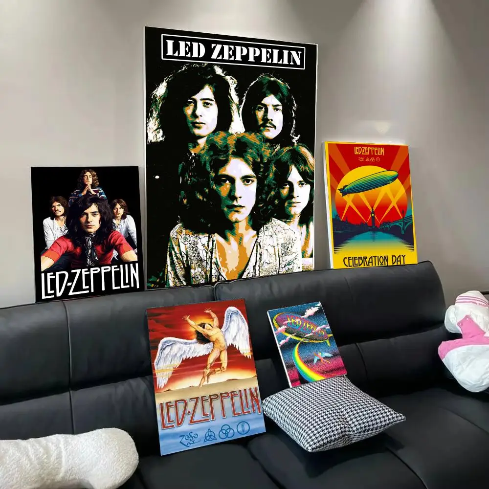 Legendary Rock L-Led Z-Zeppelin Poster Wall Art Poster Print Decorative Artwork for Bedroom Living Room Office Home Decoration