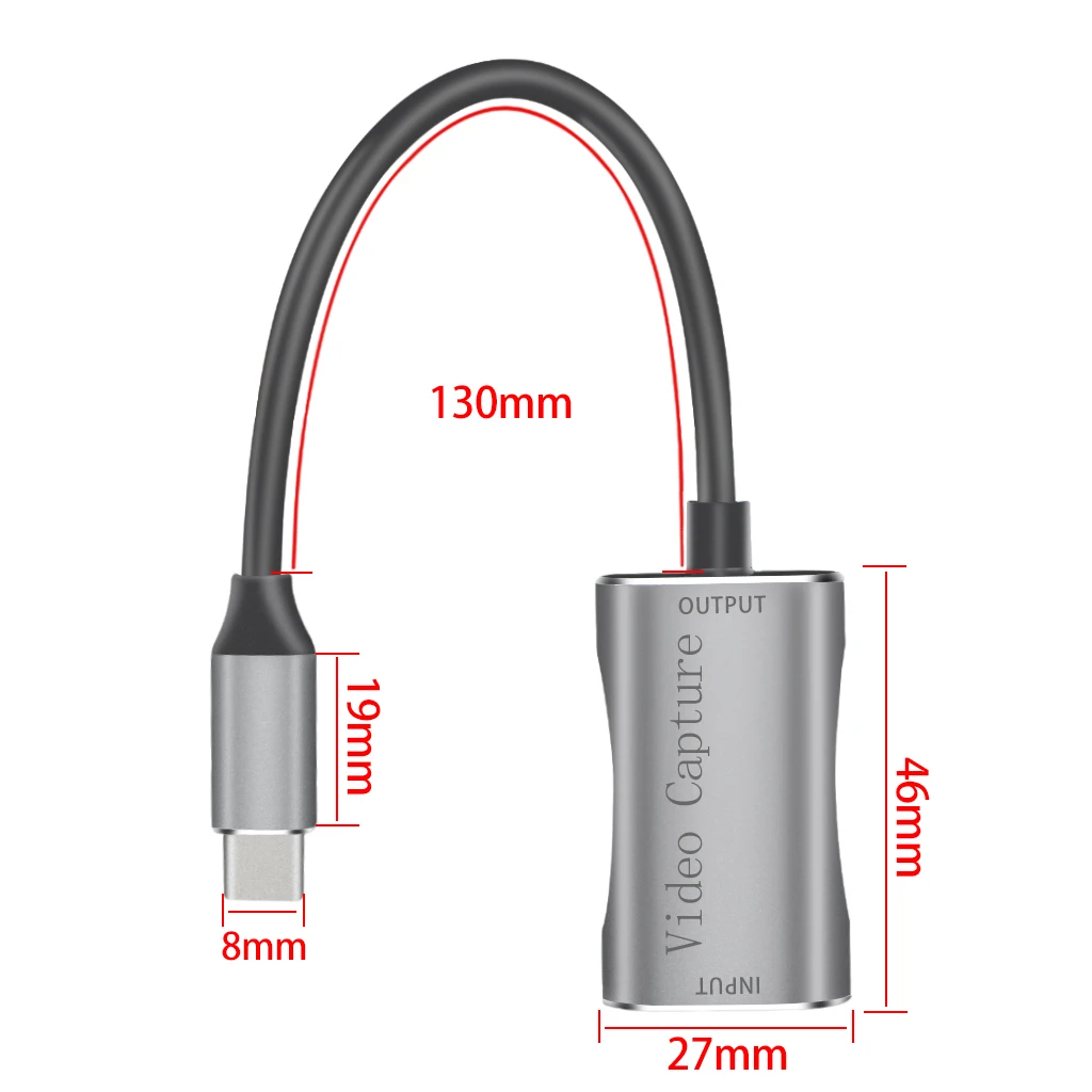 HDMI-compatible 4K HD Audio Video Capture Card 1080P 60Hz Video Recording Live Steaming Capture Adapter for PS4/5 Xbox Switch