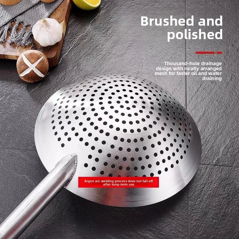 LMM household stainless steel grease trap colander large fried colander
